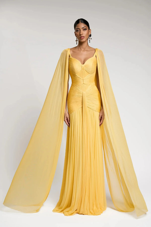 Francesca Gown - ALBOUSHIYA - district 5 - dubai - riyadh - abaya - dresses - designers - evening wear - luxury - elegance - craftsmanship - gowns - cocktail dresses - collections - georges