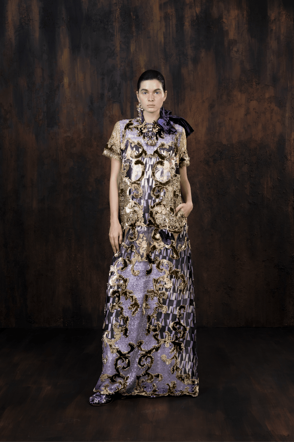 Garnet Dress - ALBOUSHIYA - district 5 - dubai - riyadh - abaya - dresses - designers - evening wear - luxury - elegance - craftsmanship - gowns - cocktail dresses - collections - georges