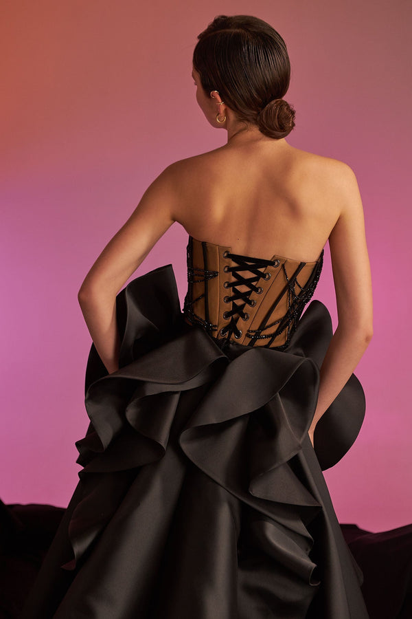 Geneva Gown - ALBOUSHIYA - district 5 - dubai - riyadh - abaya - dresses - designers - evening wear - luxury - elegance - craftsmanship - gowns - cocktail dresses - collections - georges