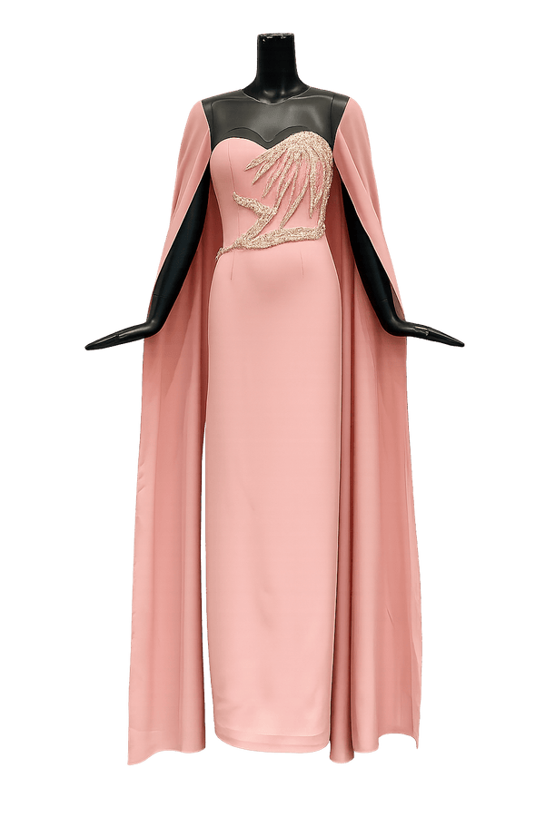 Genevieve Crepe Dress - ALBOUSHIYA - district 5 - dubai - riyadh - abaya - dresses - designers - evening wear - luxury - elegance - craftsmanship - gowns - cocktail dresses - collections - georges