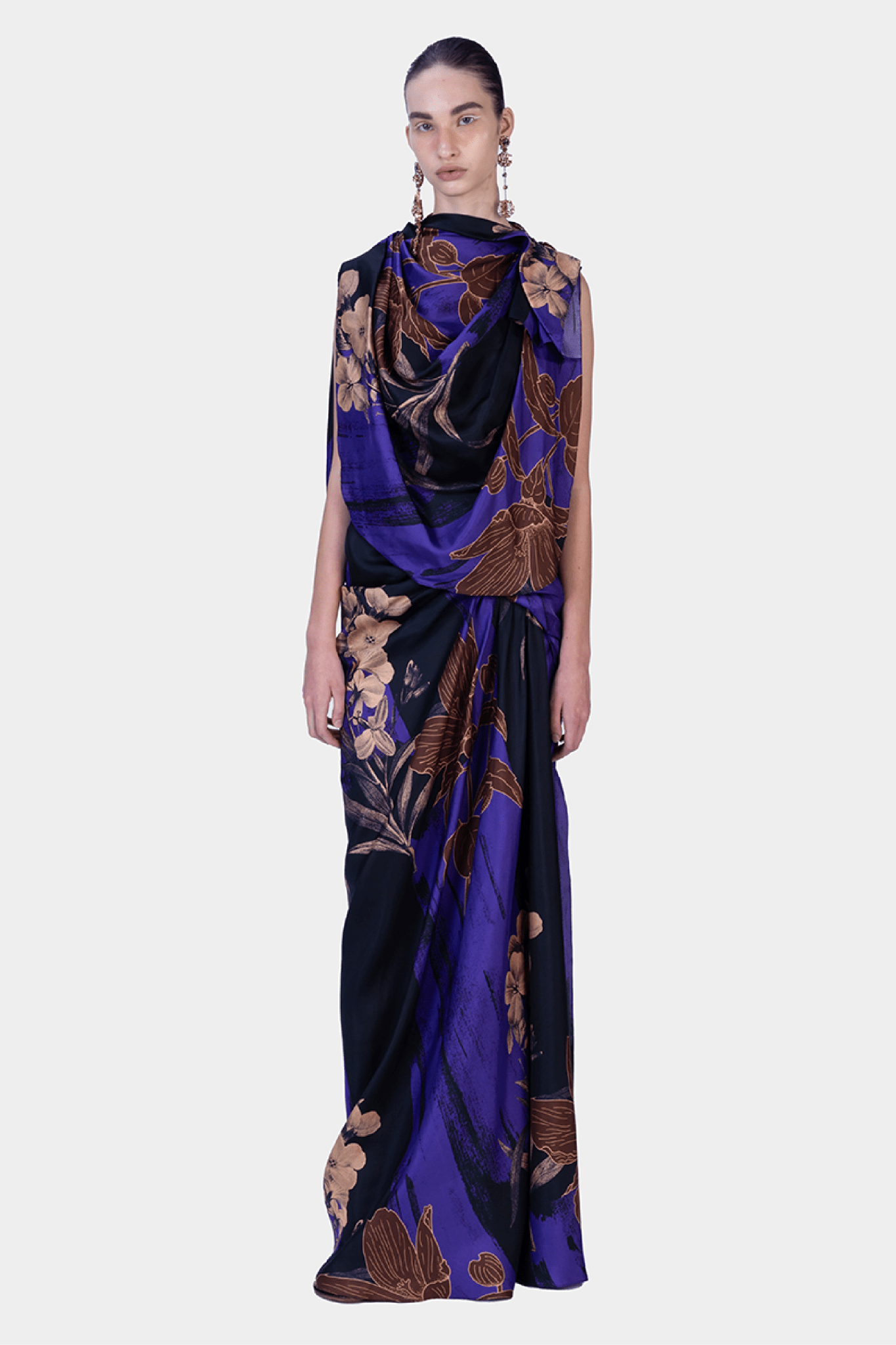 Germaine Dress - ALBOUSHIYA - district 5 - dubai - riyadh - abaya - dresses - designers - evening wear - luxury - elegance - craftsmanship - gowns - cocktail dresses - collections - georges