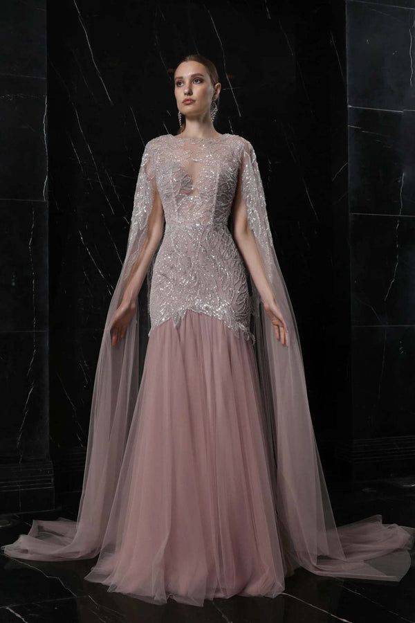 Glimmering Elegance - ALBOUSHIYA - district 5 - dubai - riyadh - abaya - dresses - designers - evening wear - luxury - elegance - craftsmanship - gowns - cocktail dresses - collections - georges