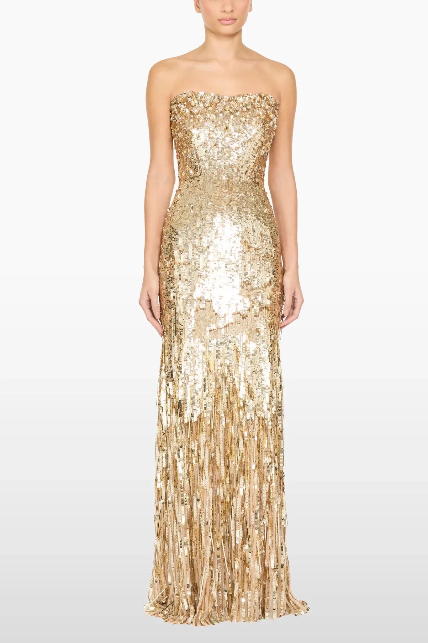 Gold Kimi Gown - ALBOUSHIYA - district 5 - dubai - riyadh - abaya - dresses - designers - evening wear - luxury - elegance - craftsmanship - gowns - cocktail dresses - collections - georges
