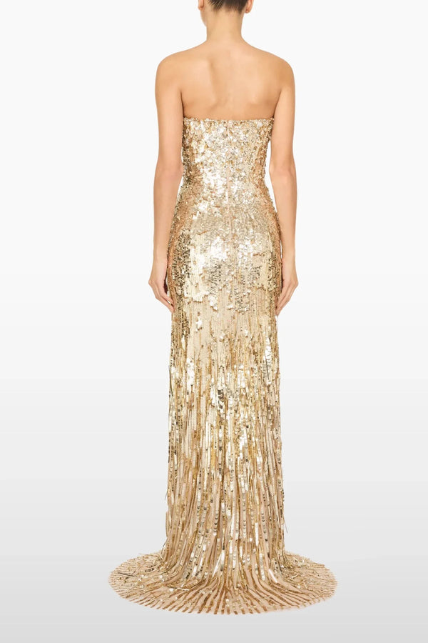 Gold Kimi Gown - ALBOUSHIYA - district 5 - dubai - riyadh - abaya - dresses - designers - evening wear - luxury - elegance - craftsmanship - gowns - cocktail dresses - collections - georges
