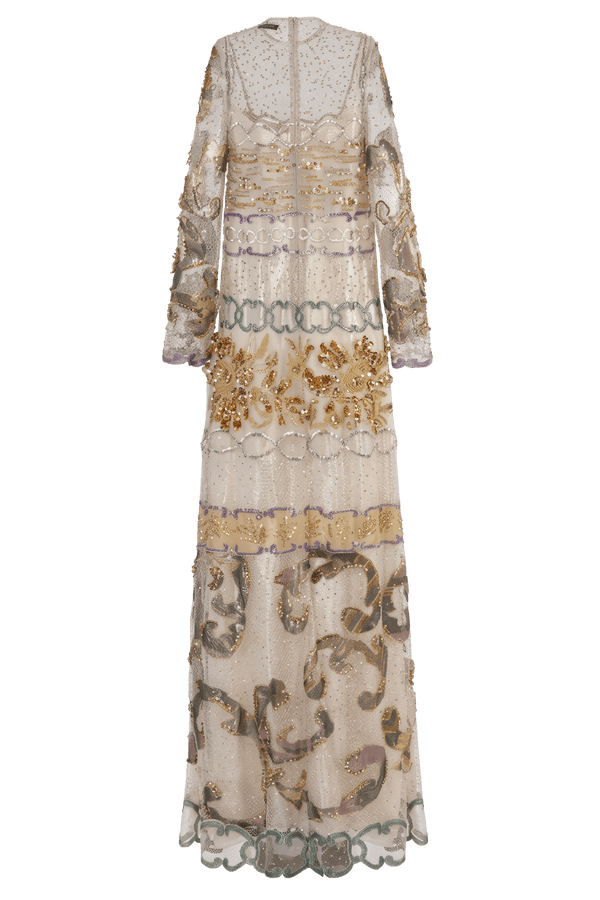 Gussel Dress - ALBOUSHIYA - district 5 - dubai - riyadh - abaya - dresses - designers - evening wear - luxury - elegance - craftsmanship - gowns - cocktail dresses - collections - georges