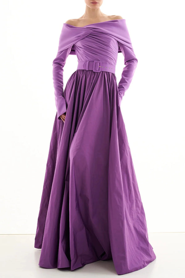 Halima Dress - ALBOUSHIYA - district 5 - dubai - riyadh - abaya - dresses - designers - evening wear - luxury - elegance - craftsmanship - gowns - cocktail dresses - collections - georges