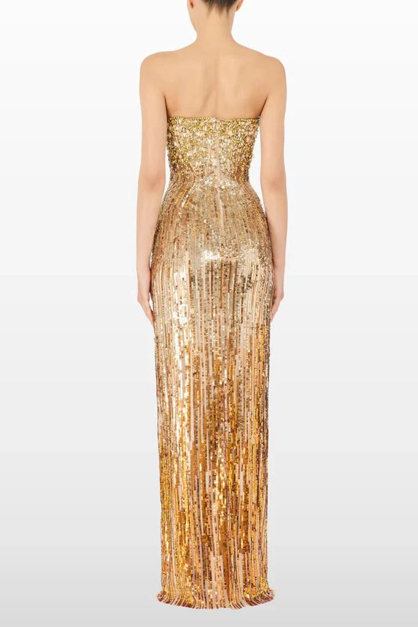 Illusion Cesonia Gown - ALBOUSHIYA - district 5 - dubai - riyadh - abaya - dresses - designers - evening wear - luxury - elegance - craftsmanship - gowns - cocktail dresses - collections - georges