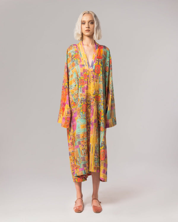 Izmir Linen Farida Dress - ALBOUSHIYA - district 5 - dubai - riyadh - abaya - dresses - designers - evening wear - luxury - elegance - craftsmanship - gowns - cocktail dresses - collections - georges