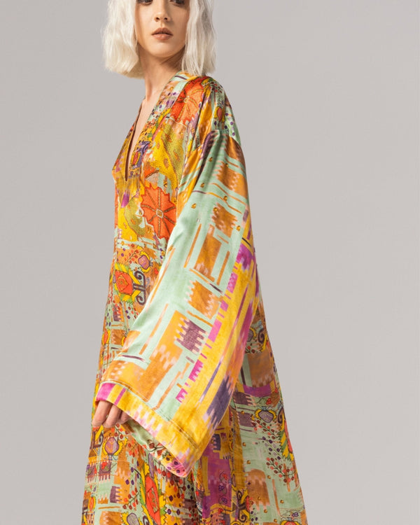 Izmir Silk Satin Farida Dress - ALBOUSHIYA - district 5 - dubai - riyadh - abaya - dresses - designers - evening wear - luxury - elegance - craftsmanship - gowns - cocktail dresses - collections - georges