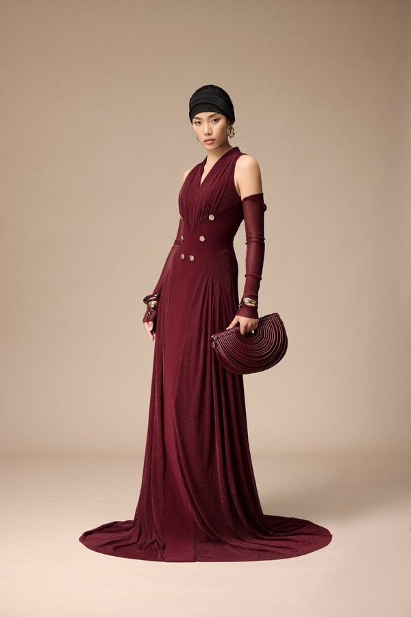 Jacques Dress - ALBOUSHIYA - district 5 - dubai - riyadh - abaya - dresses - designers - evening wear - luxury - elegance - craftsmanship - gowns - cocktail dresses - collections - georges