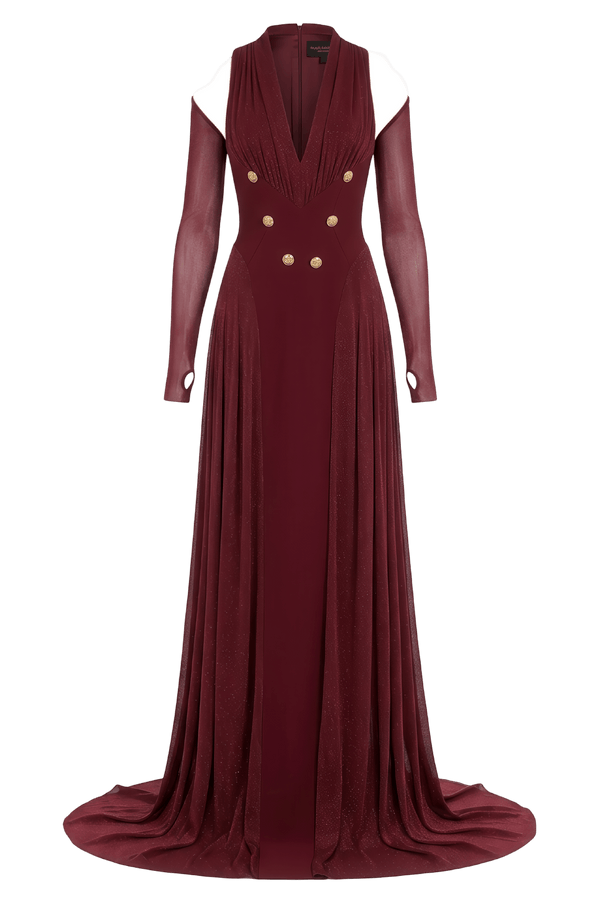Jacques Dress - ALBOUSHIYA - district 5 - dubai - riyadh - abaya - dresses - designers - evening wear - luxury - elegance - craftsmanship - gowns - cocktail dresses - collections - georges