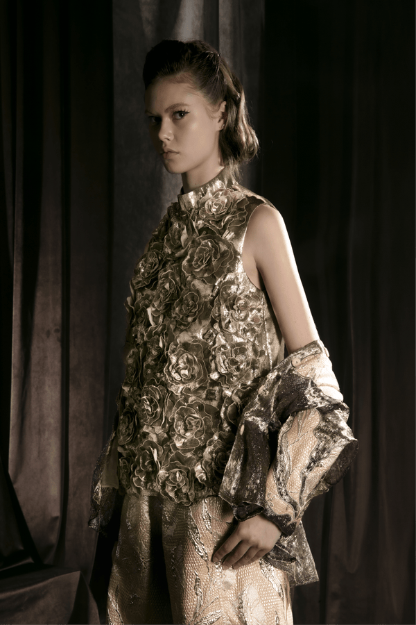 Jana Blouse - ALBOUSHIYA - district 5 - dubai - riyadh - abaya - dresses - designers - evening wear - luxury - elegance - craftsmanship - gowns - cocktail dresses - collections - georges