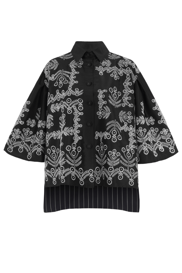 Jetea Blouse - ALBOUSHIYA - district 5 - dubai - riyadh - abaya - dresses - designers - evening wear - luxury - elegance - craftsmanship - gowns - cocktail dresses - collections - georges