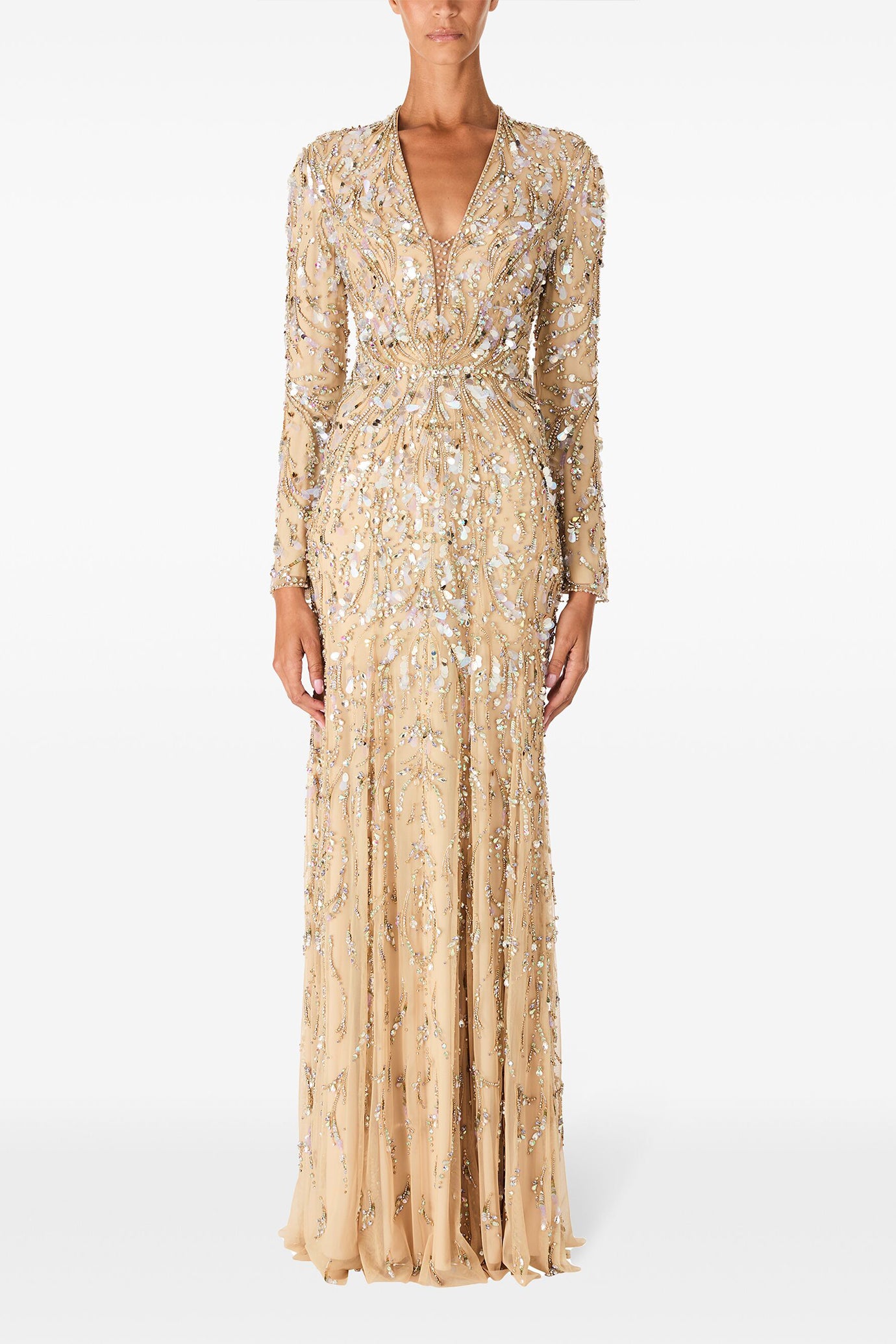 Beige Kaia Gown