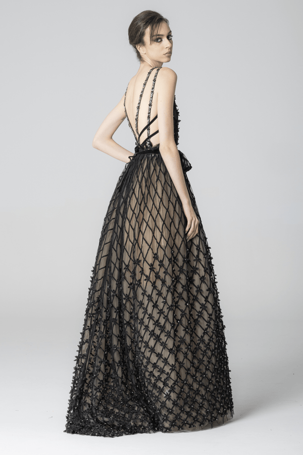 Kenia Gown - ALBOUSHIYA - district 5 - dubai - riyadh - abaya - dresses - designers - evening wear - luxury - elegance - craftsmanship - gowns - cocktail dresses - collections - georges