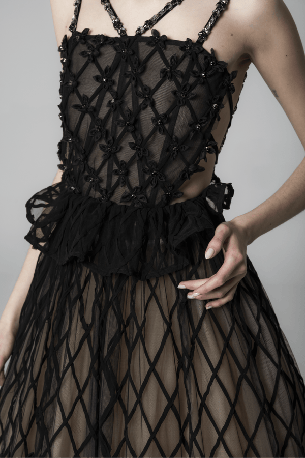 Kenia Gown - ALBOUSHIYA - district 5 - dubai - riyadh - abaya - dresses - designers - evening wear - luxury - elegance - craftsmanship - gowns - cocktail dresses - collections - georges
