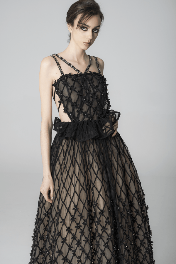 Kenia Gown - ALBOUSHIYA - district 5 - dubai - riyadh - abaya - dresses - designers - evening wear - luxury - elegance - craftsmanship - gowns - cocktail dresses - collections - georges