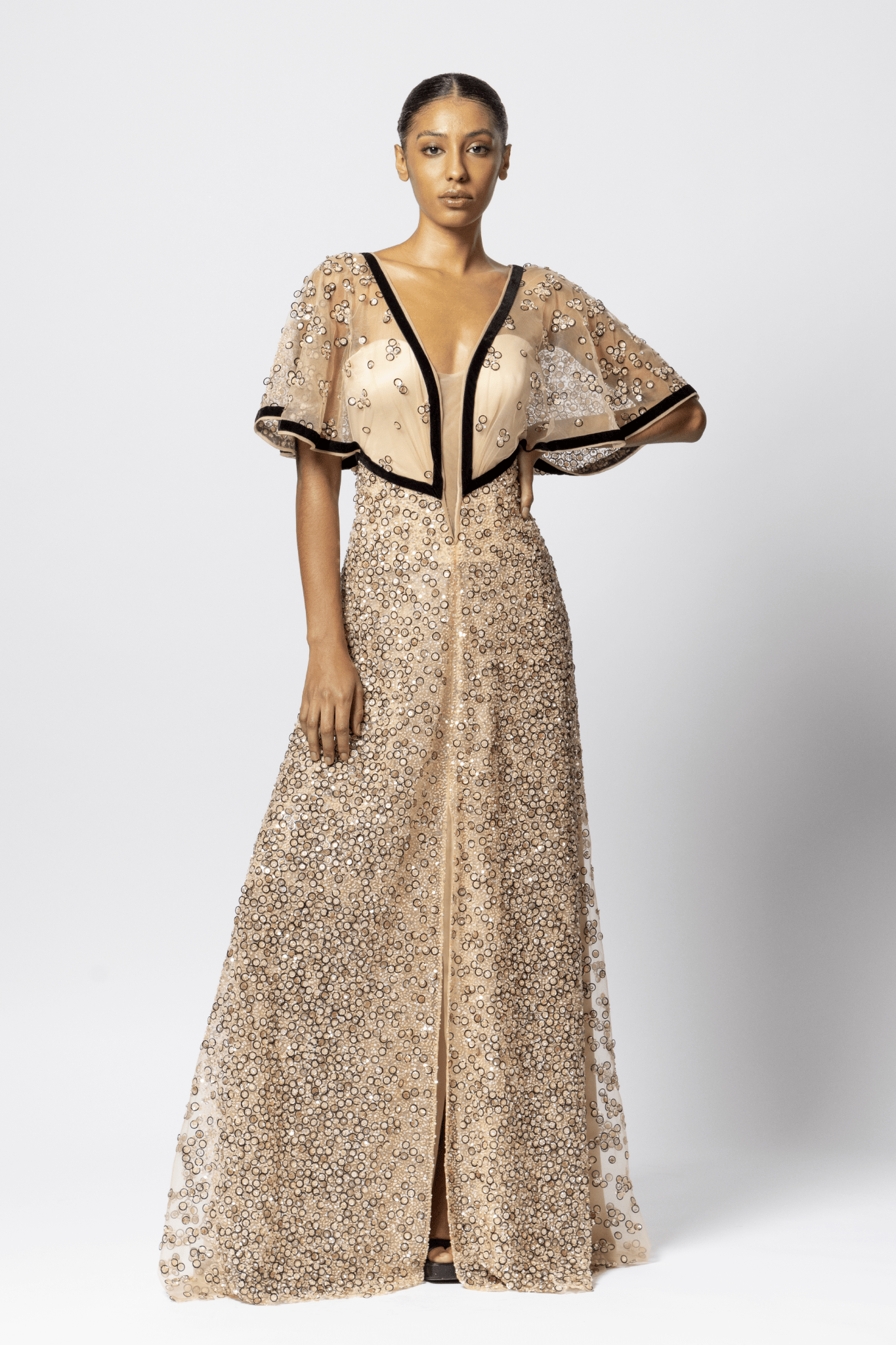 Kiribati Gown - ALBOUSHIYA - district 5 - dubai - riyadh - abaya - dresses - designers - evening wear - luxury - elegance - craftsmanship - gowns - cocktail dresses - collections - georges