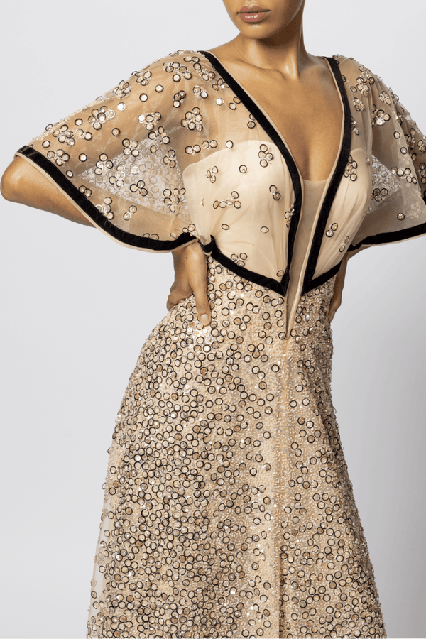 Kiribati Gown - ALBOUSHIYA - district 5 - dubai - riyadh - abaya - dresses - designers - evening wear - luxury - elegance - craftsmanship - gowns - cocktail dresses - collections - georges