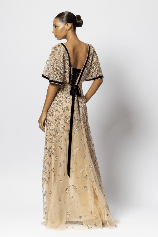 Kiribati Gown - ALBOUSHIYA - district 5 - dubai - riyadh - abaya - dresses - designers - evening wear - luxury - elegance - craftsmanship - gowns - cocktail dresses - collections - georges