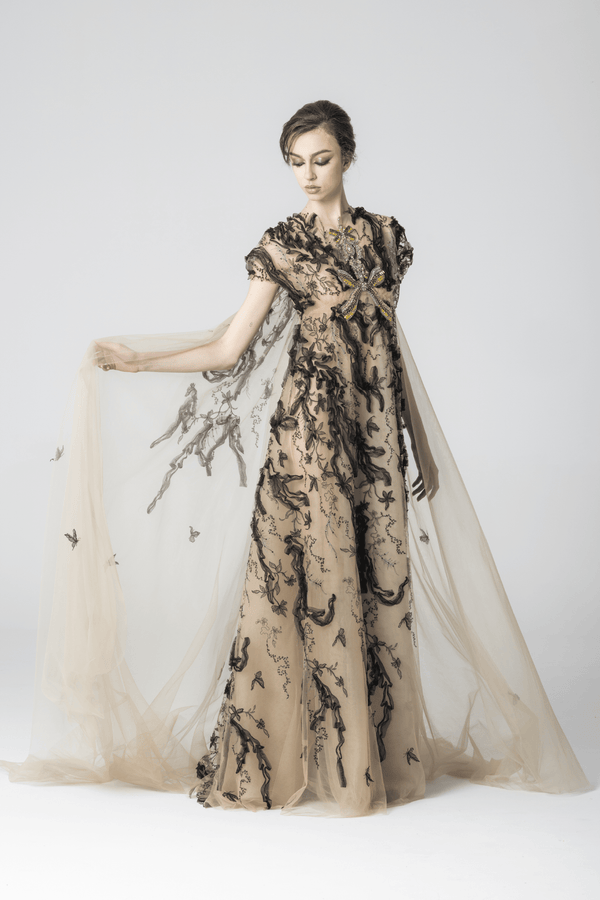 Kruger Dress - ALBOUSHIYA - district 5 - dubai - riyadh - abaya - dresses - designers - evening wear - luxury - elegance - craftsmanship - gowns - cocktail dresses - collections - georges