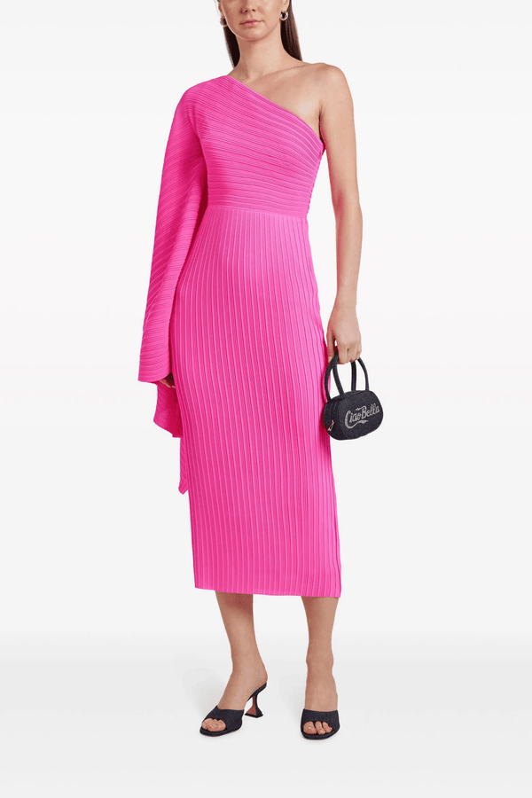 Lenna Midi Dress - ALBOUSHIYA - district 5 - dubai - riyadh - abaya - dresses - designers - evening wear - luxury - elegance - craftsmanship - gowns - cocktail dresses - collections - georges