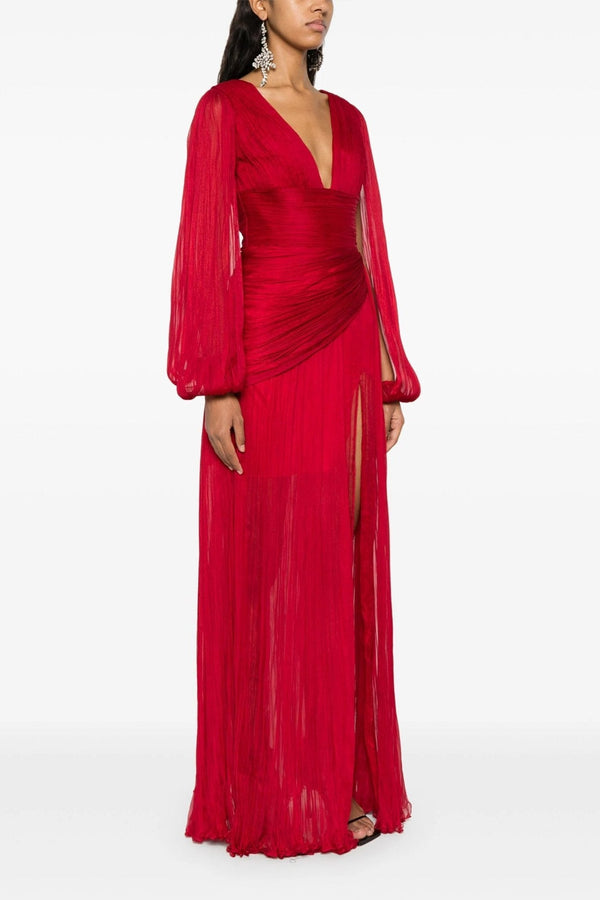 Leona Plissé Maxi Dress - ALBOUSHIYA - district 5 - dubai - riyadh - abaya - dresses - designers - evening wear - luxury - elegance - craftsmanship - gowns - cocktail dresses - collections - georges