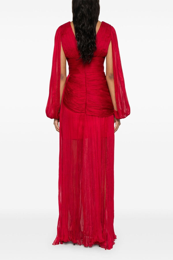 Leona Plissé Maxi Dress - ALBOUSHIYA - district 5 - dubai - riyadh - abaya - dresses - designers - evening wear - luxury - elegance - craftsmanship - gowns - cocktail dresses - collections - georges