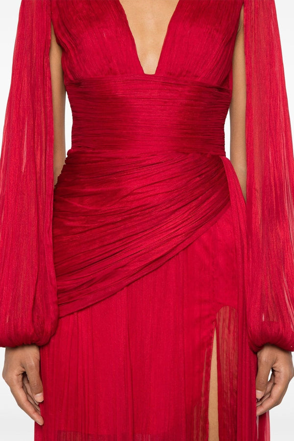 Leona Plissé Maxi Dress - ALBOUSHIYA - district 5 - dubai - riyadh - abaya - dresses - designers - evening wear - luxury - elegance - craftsmanship - gowns - cocktail dresses - collections - georges