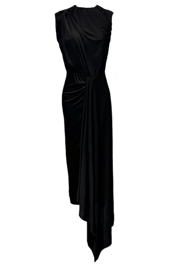 Liva midi dress - ALBOUSHIYA - district 5 - dubai - riyadh - abaya - dresses - designers - evening wear - luxury - elegance - craftsmanship - gowns - cocktail dresses - collections - georges