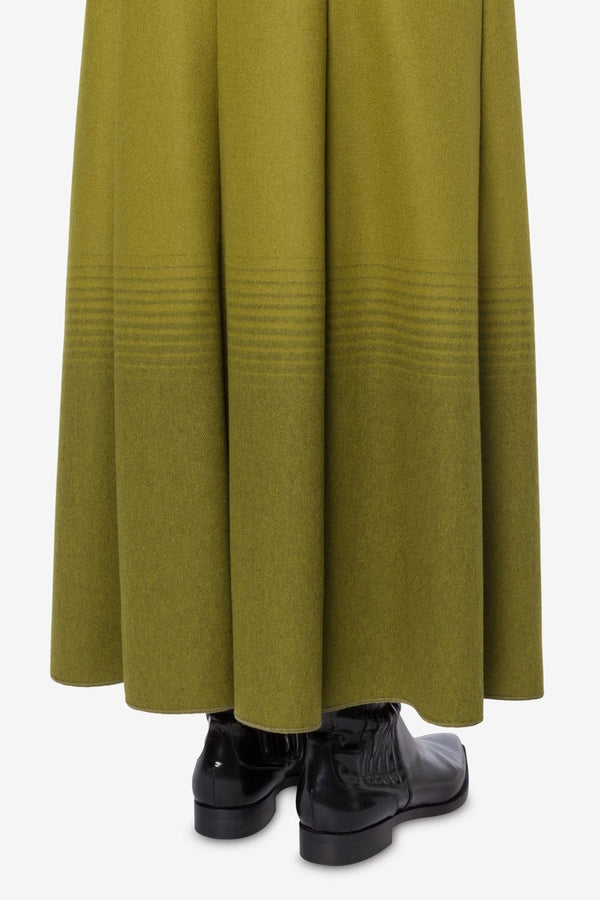 Long Skirt in Shaded Flannel - ALBOUSHIYA - district 5 - dubai - riyadh - abaya - dresses - designers - evening wear - luxury - elegance - craftsmanship - gowns - cocktail dresses - collections - georges