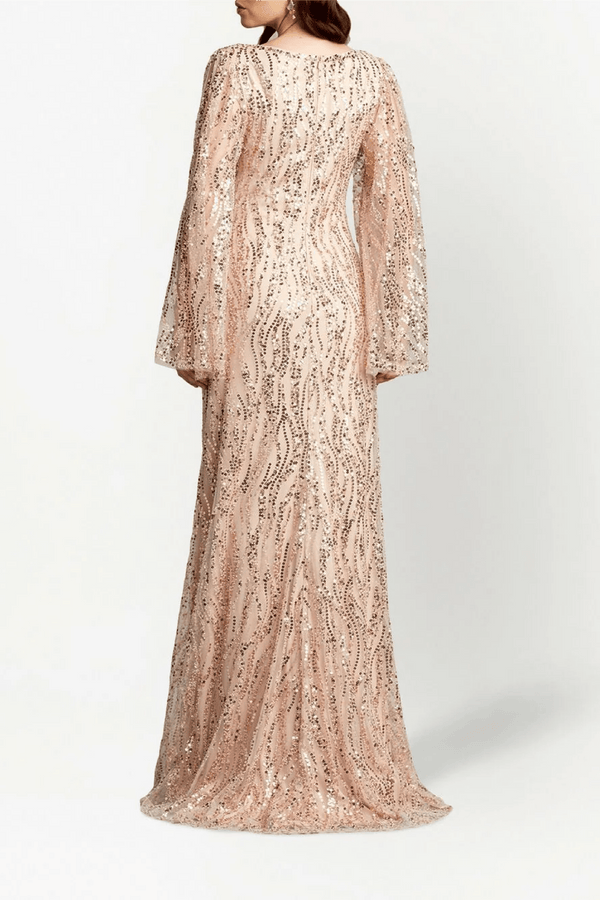 Magnolia Embellished Tulle Gown - ALBOUSHIYA - district 5 - dubai - riyadh - abaya - dresses - designers - evening wear - luxury - elegance - craftsmanship - gowns - cocktail dresses - collections - georges