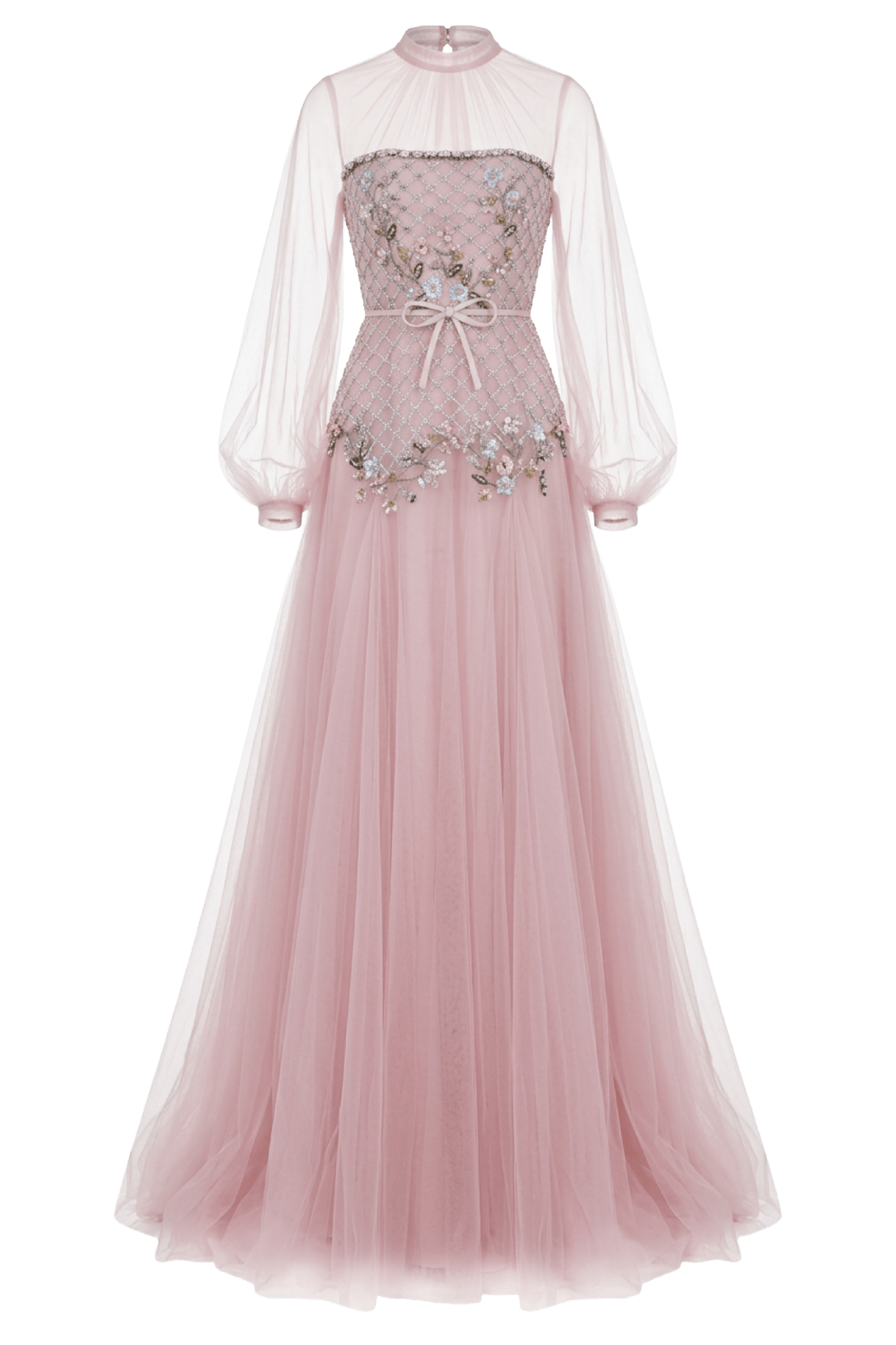 Magnolia Mist - ALBOUSHIYA - district 5 - dubai - riyadh - abaya - dresses - designers - evening wear - luxury - elegance - craftsmanship - gowns - cocktail dresses - collections - georges