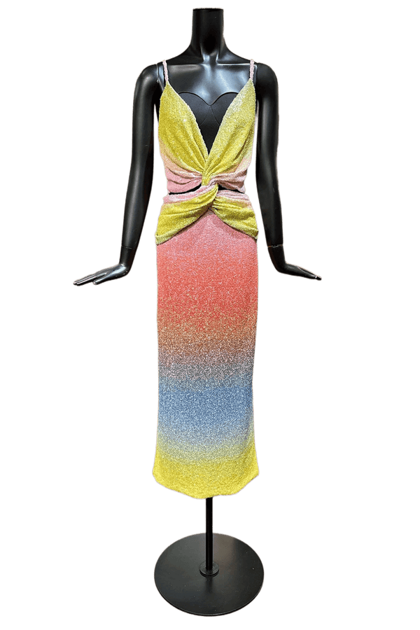 Melliora Sleeveless Sequin Ombre Dress - ALBOUSHIYA - district 5 - dubai - riyadh - abaya - dresses - designers - evening wear - luxury - elegance - craftsmanship - gowns - cocktail dresses - collections - georges