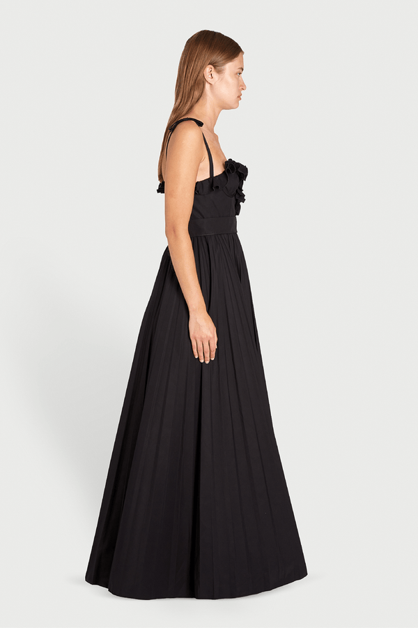 Midi Popeline Dress - ALBOUSHIYA - district 5 - dubai - riyadh - abaya - dresses - designers - evening wear - luxury - elegance - craftsmanship - gowns - cocktail dresses - collections - georges