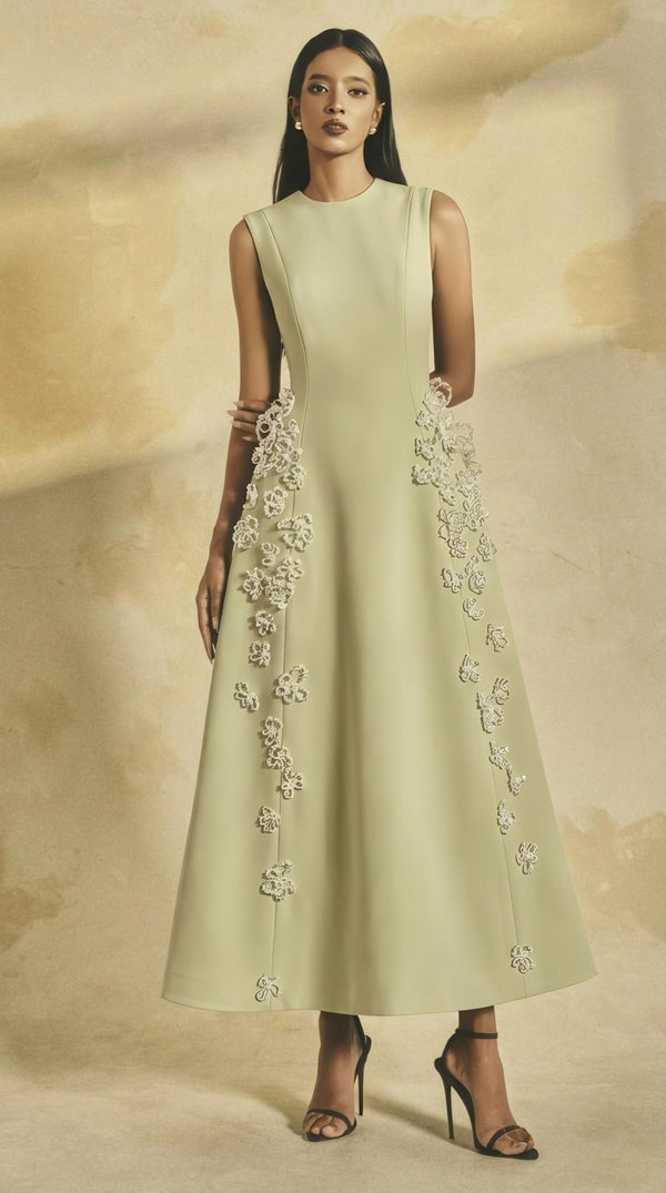 Midnight Garden Gown - ALBOUSHIYA - district 5 - dubai - riyadh - abaya - dresses - designers - evening wear - luxury - elegance - craftsmanship - gowns - cocktail dresses - collections - georges