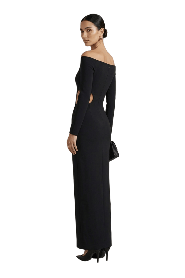 Mircea Cut - Out Maxi Dress - ALBOUSHIYA - district 5 - dubai - riyadh - abaya - dresses - designers - evening wear - luxury - elegance - craftsmanship - gowns - cocktail dresses - collections - georges