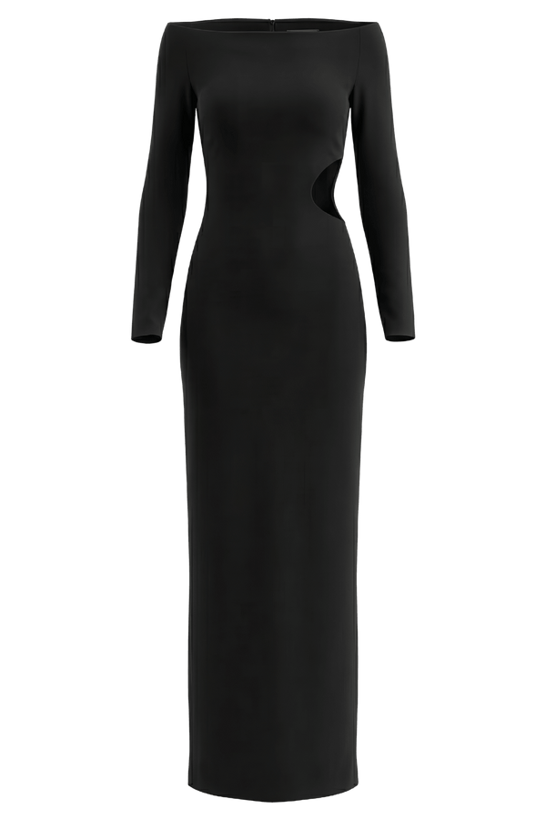 Mircea Cut - Out Maxi Dress - ALBOUSHIYA - district 5 - dubai - riyadh - abaya - dresses - designers - evening wear - luxury - elegance - craftsmanship - gowns - cocktail dresses - collections - georges