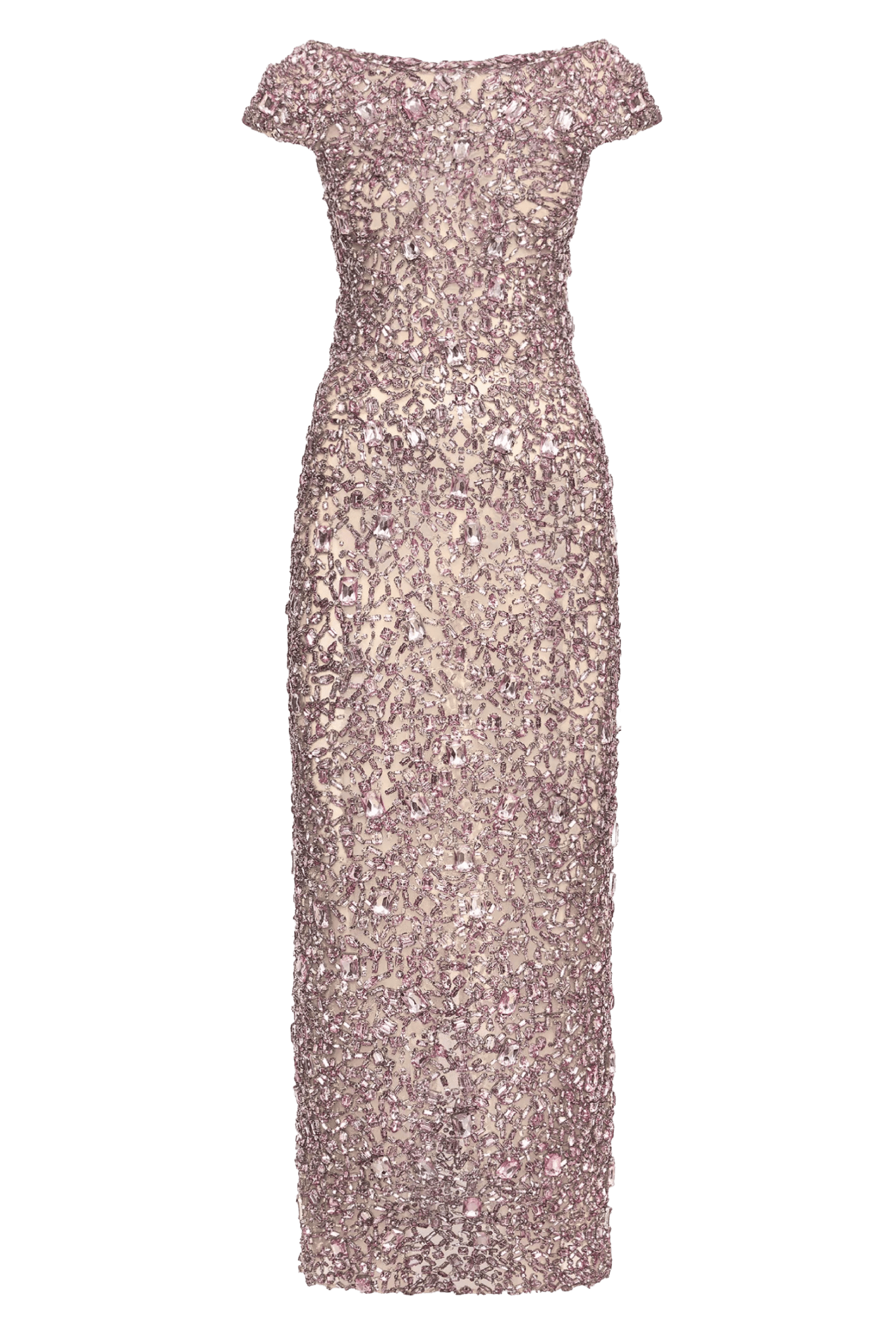 Mosaic Crystal Embroidered Gown - ALBOUSHIYA - district 5 - dubai - riyadh - abaya - dresses - designers - evening wear - luxury - elegance - craftsmanship - gowns - cocktail dresses - collections - georges