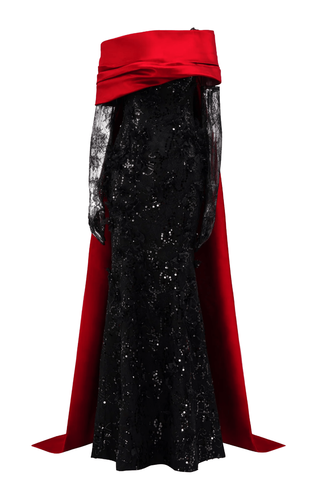 Narges Sequin & Lace Gown - ALBOUSHIYA - district 5 - dubai - riyadh - abaya - dresses - designers - evening wear - luxury - elegance - craftsmanship - gowns - cocktail dresses - collections - georges