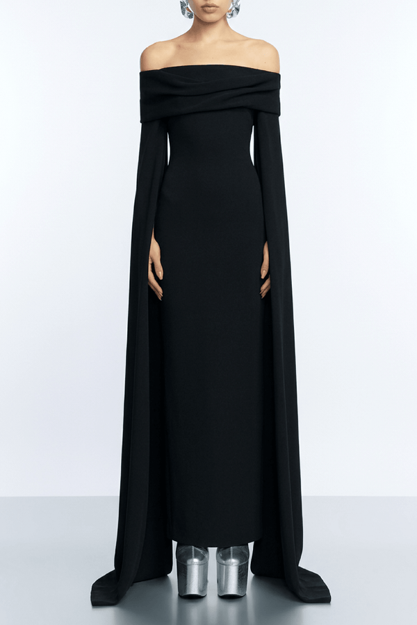 Nuri Maxi Dress - ALBOUSHIYA - district 5 - dubai - riyadh - abaya - dresses - designers - evening wear - luxury - elegance - craftsmanship - gowns - cocktail dresses - collections - georges