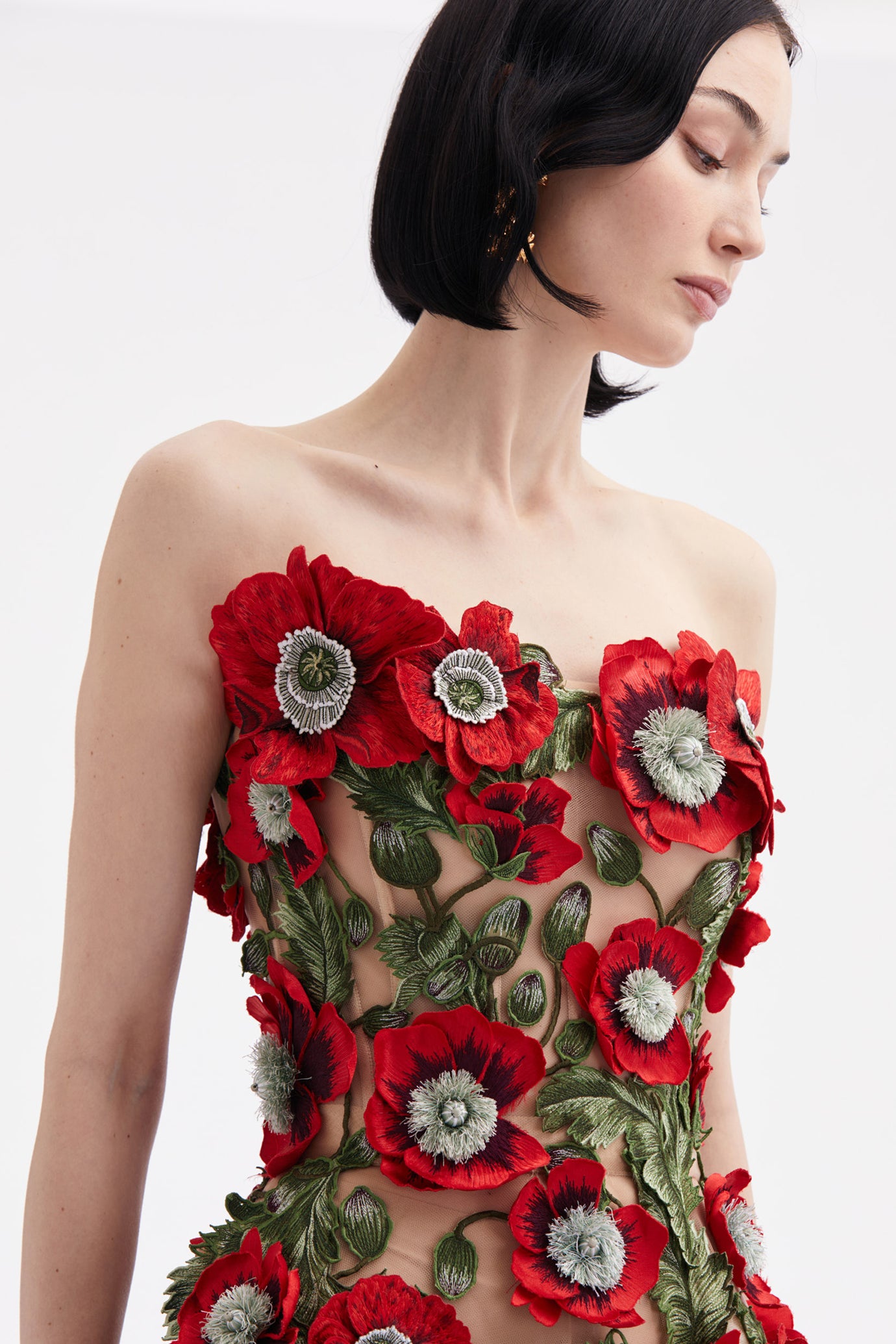 Poppy Embroidered Midi Dress