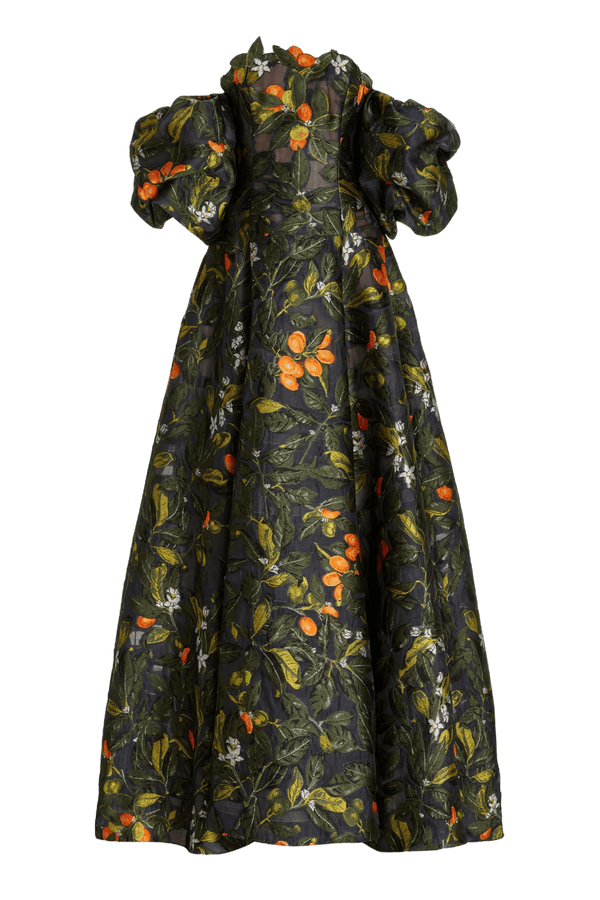 Off Shoulder Puff Gown - ALBOUSHIYA - district 5 - dubai - riyadh - abaya - dresses - designers - evening wear - luxury - elegance - craftsmanship - gowns - cocktail dresses - collections - georges