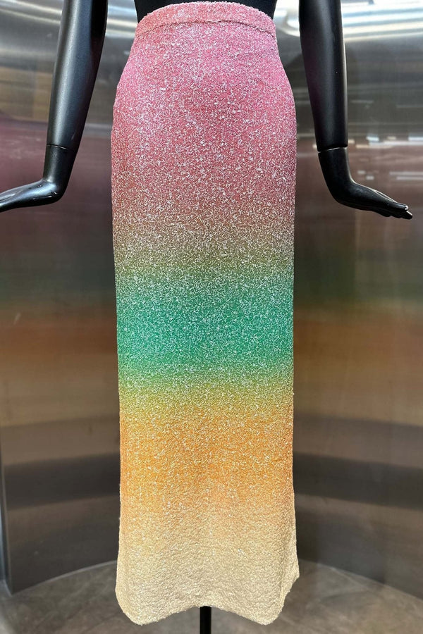 Ombre Sequin Skirt - ALBOUSHIYA - district 5 - dubai - riyadh - abaya - dresses - designers - evening wear - luxury - elegance - craftsmanship - gowns - cocktail dresses - collections - georges