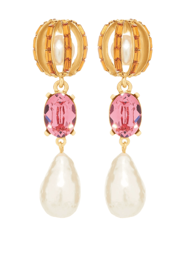 Orb Pearl Earring - ALBOUSHIYA - district 5 - dubai - riyadh - abaya - dresses - designers - evening wear - luxury - elegance - craftsmanship - gowns - cocktail dresses - collections - georges