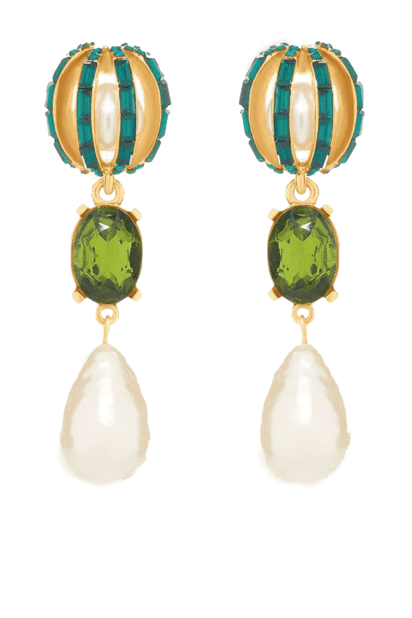 Orb Pearl Earring - ALBOUSHIYA - district 5 - dubai - riyadh - abaya - dresses - designers - evening wear - luxury - elegance - craftsmanship - gowns - cocktail dresses - collections - georges