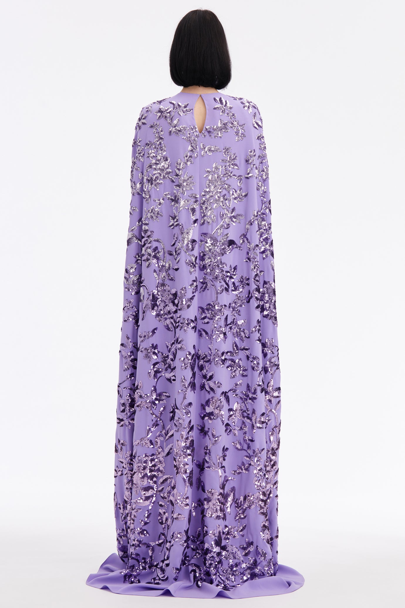 Sequinned Ombré Caftan Dress