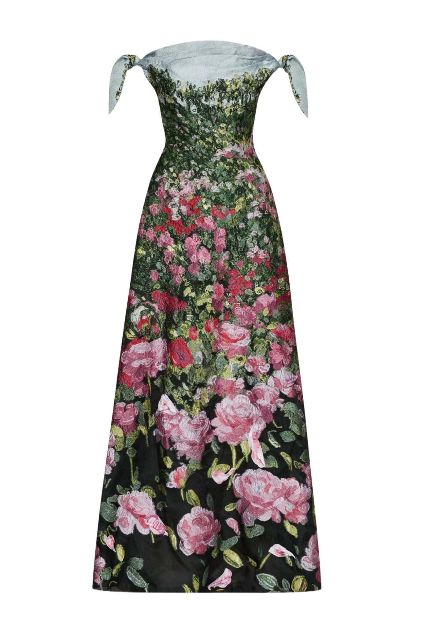 Rose Field Fil Coupé Gown