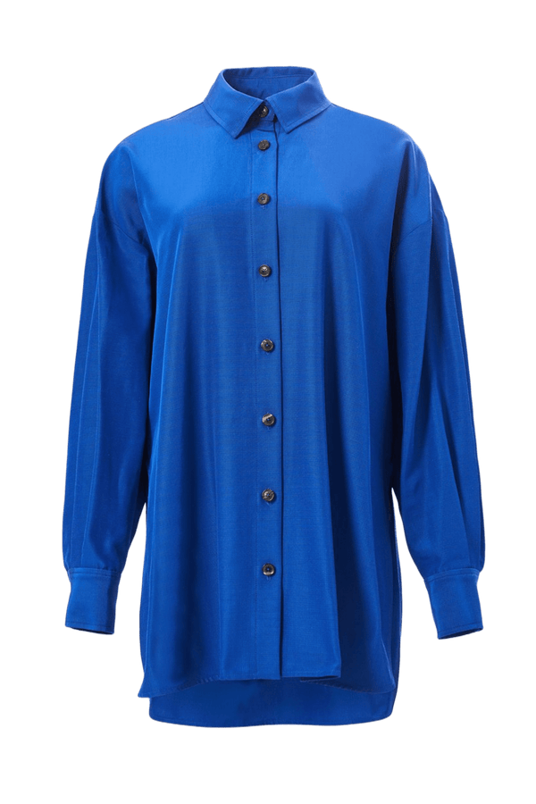 Oversized Tie - Front Shirt - ALBOUSHIYA - district 5 - dubai - riyadh - abaya - dresses - designers - evening wear - luxury - elegance - craftsmanship - gowns - cocktail dresses - collections - georges