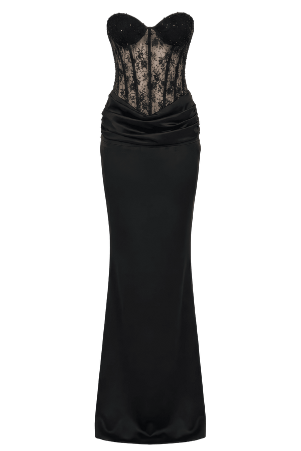 Pamela Dress - ALBOUSHIYA - district 5 - dubai - riyadh - abaya - dresses - designers - evening wear - luxury - elegance - craftsmanship - gowns - cocktail dresses - collections - georges